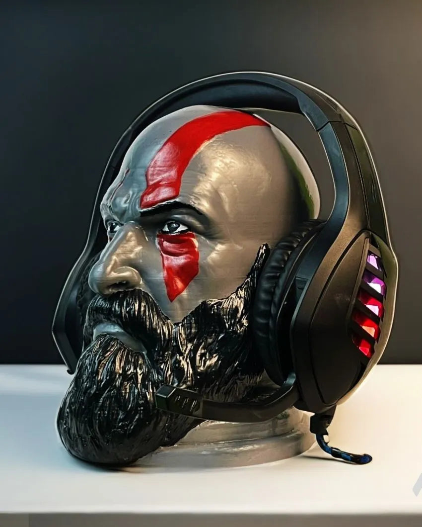 God Of War Kratos Face PLA Sculpture