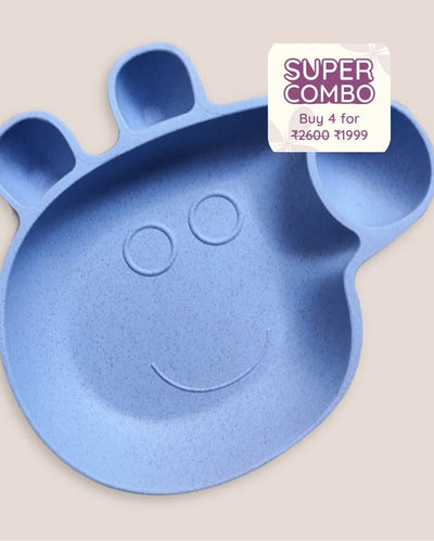 Sky Blue Peppa Pig Plate Set