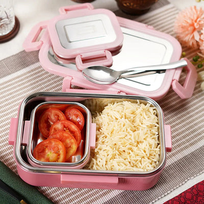 Alberio Stainless Steel Complete Lunch Box Set