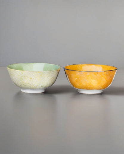 KitchenCraft Dynamic Stoneware Serving Bowls | Set of 2 | 6 x 3 inches