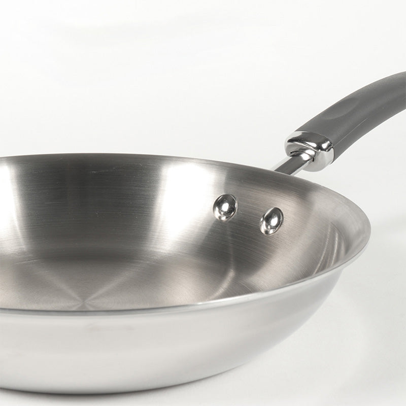 Trivantage Nickel Free Triply Cookware Open Frypan | 8 Inch, 9 Inch, 11 Inch 9 Inches