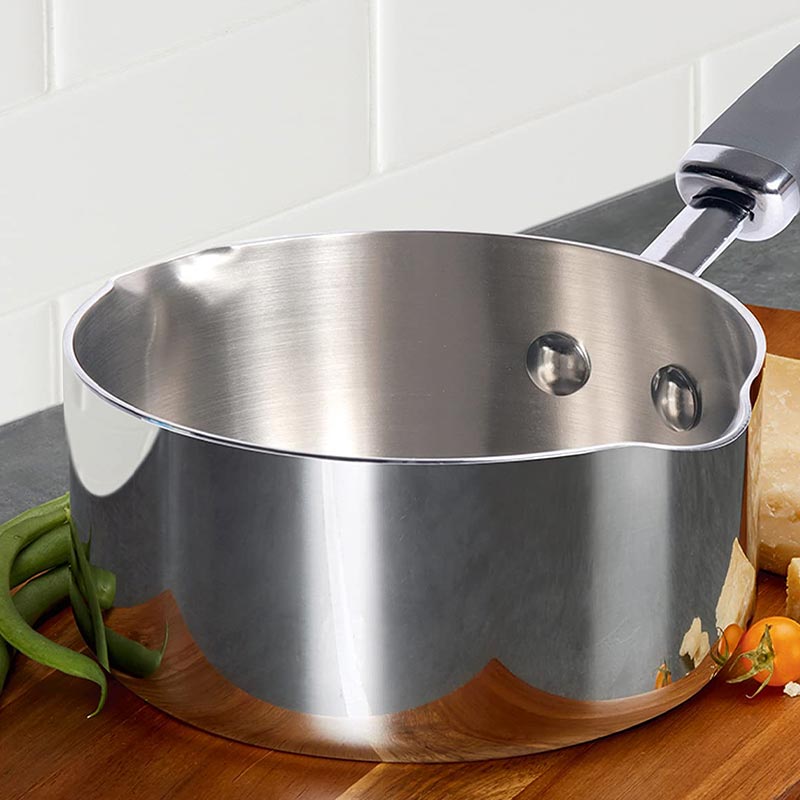 Trivantage Stainless Steel Triply Cookware Milkpan | 6 Inches Default Title