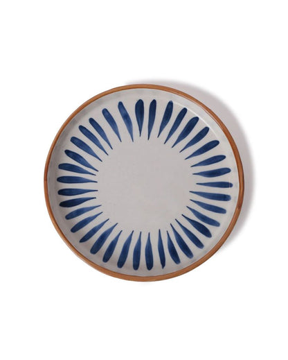 Stunning Radiant Sunburst Ceramic Serving Platter | 8 x 8 x 1 inches