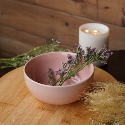 Spanish Pink Rose Serving Bowl Default Title