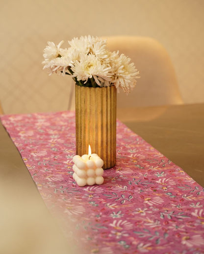 Blooming Cotton Table Runner
