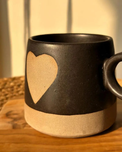 Love Happens Here Ceramic Mug | 450ml Black