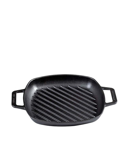 Square Cast Iron Grill Pan | Safe For All Cooktops | 13 x 10 inches