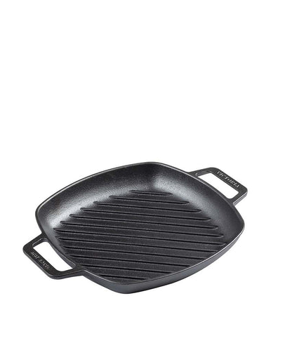 Square Cast Iron Grill Pan | Safe For All Cooktops | 13 x 10 inches