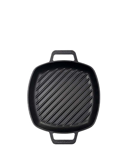 Square Cast Iron Grill Pan | Safe For All Cooktops | 13 x 10 inches