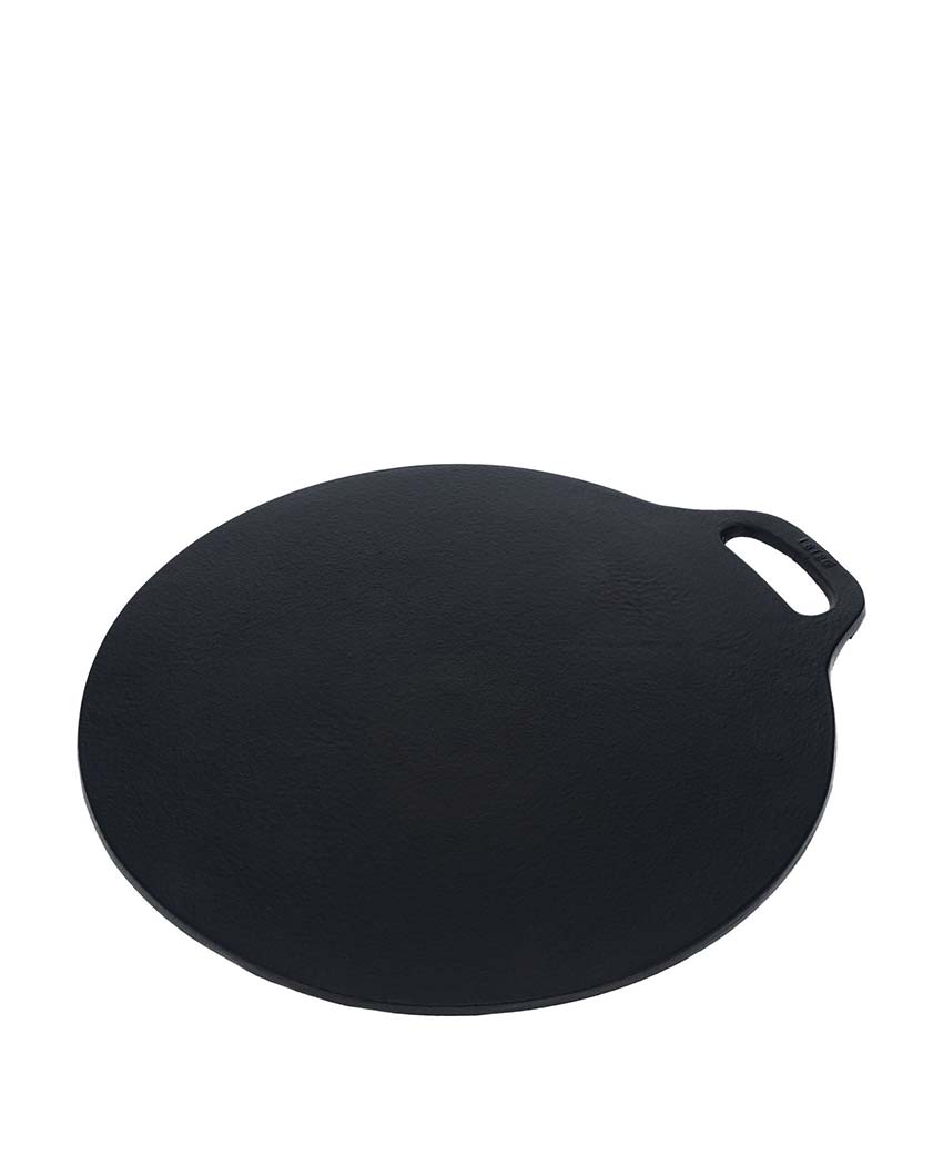 Preseasoned Cast Iron Tawa Dosa Pan | Safe For All Cooktops | 12 inches