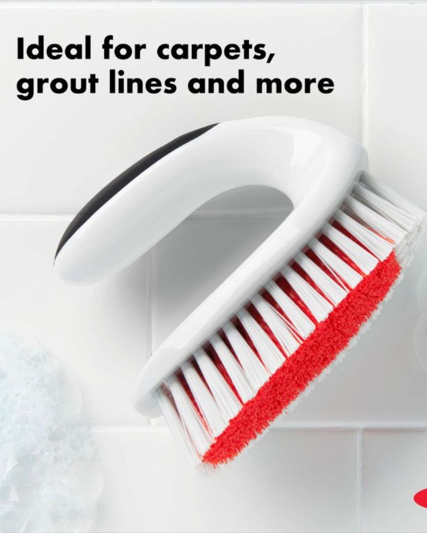 Nylon & PP Bristles All-Purpose Scrub Brush | Single | 5 x 3 x 4 inches