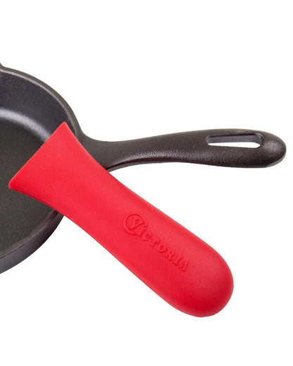 Red Silicone Skillets Handle Cover