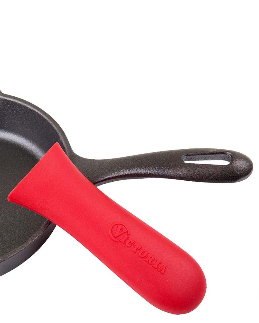 Red Silicone Skillets Handle Cover