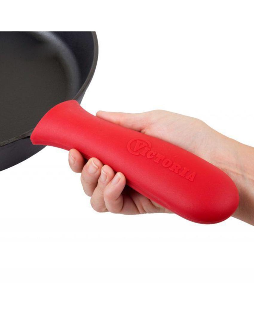 Red Silicone Skillets Handle Cover