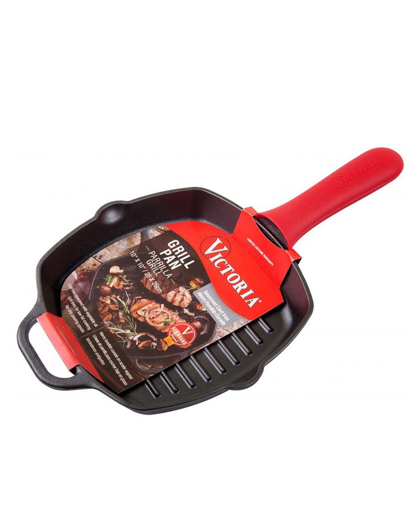 Red Silicone Skillets Handle Cover