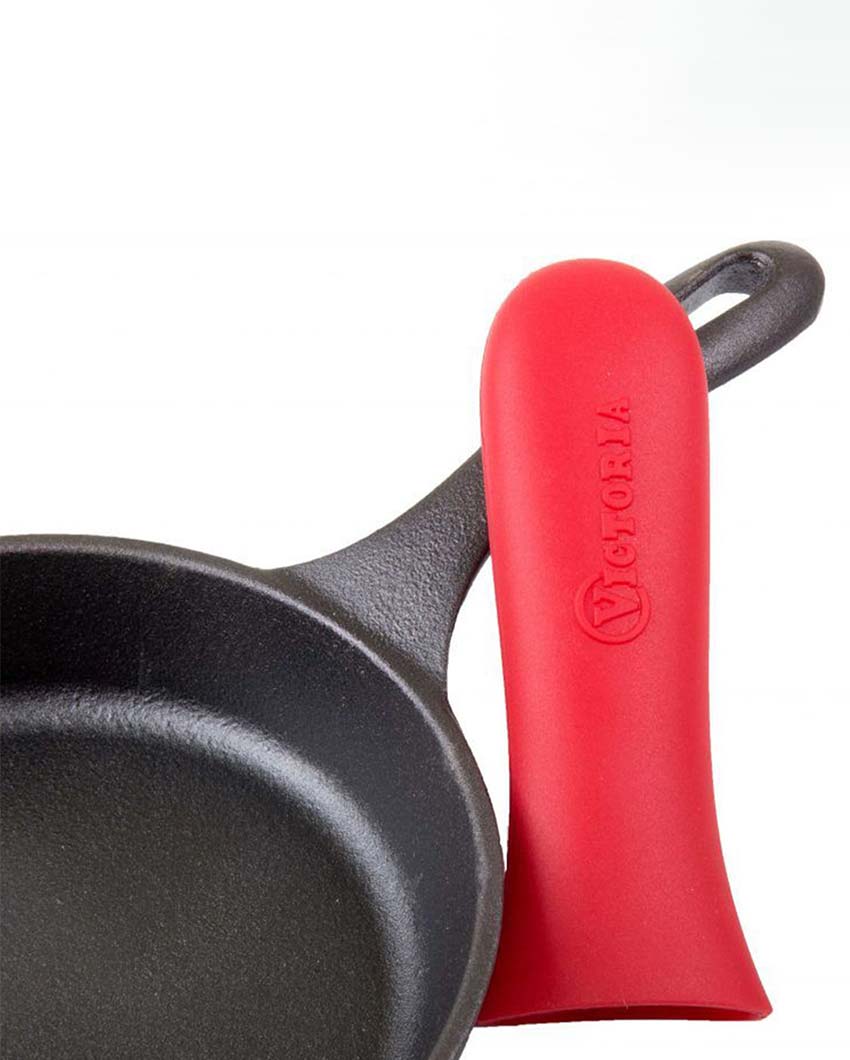 Red Silicone Skillets Handle Cover