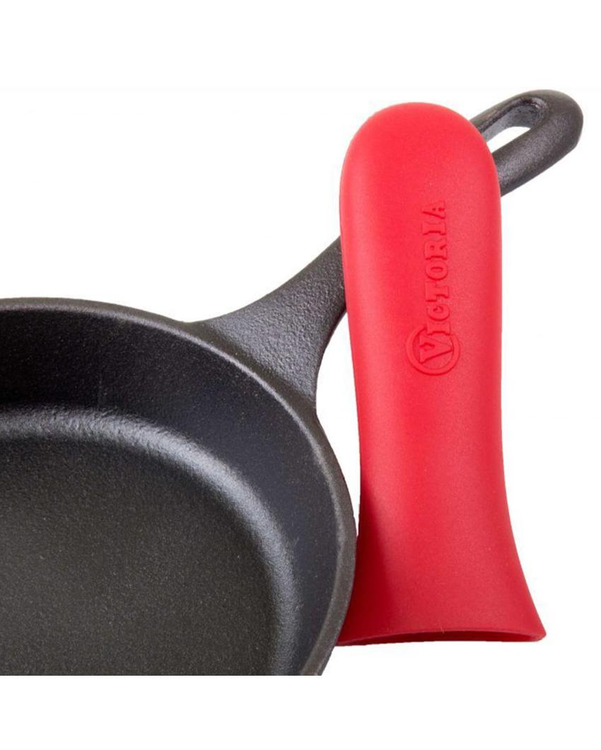 Red Silicone Skillets Handle Cover