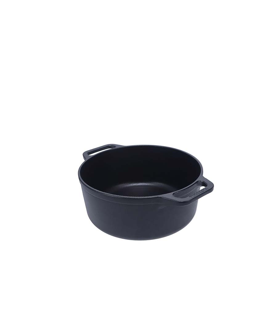 7-Quart Cast Iron Dutch Seasoned Oven Pan | Safe For All Cooktops | 12 x 14 x 7 inches