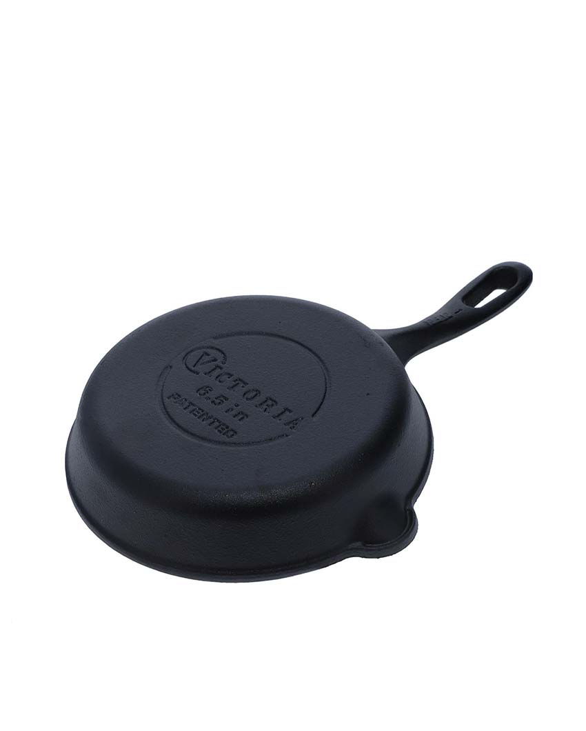 Mini Cast Iron Skillet Pan Non-GMO Flaxseed Oil | Safe For All Cooktops | 11 x 8 inches