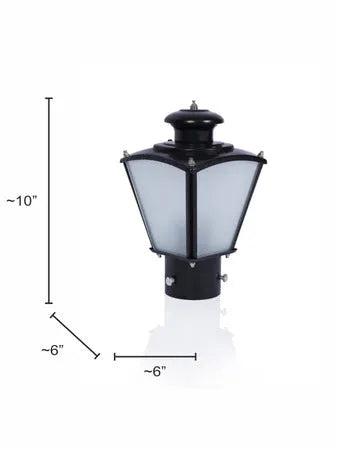 Classic Black Small Outdoor Gate Light