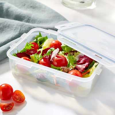 Classics Short Rectangular Food Container | 550 Ml | Plastic | Transparent