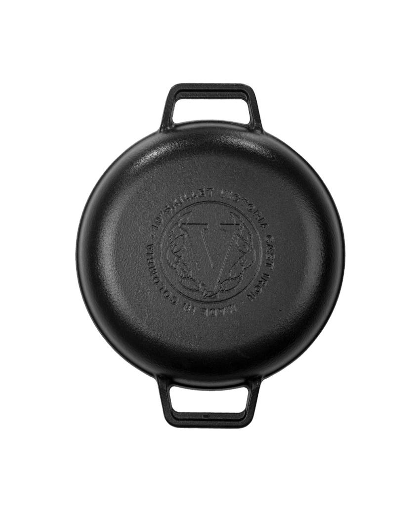 Grill Skillet Double Handle | Safe For All Cooktops | 10 x 13 x 2 inches