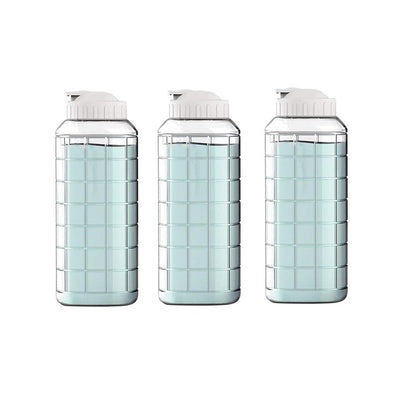 Plastic Fridge Bottle | 3 Pieces | Transparent | 1 Liter