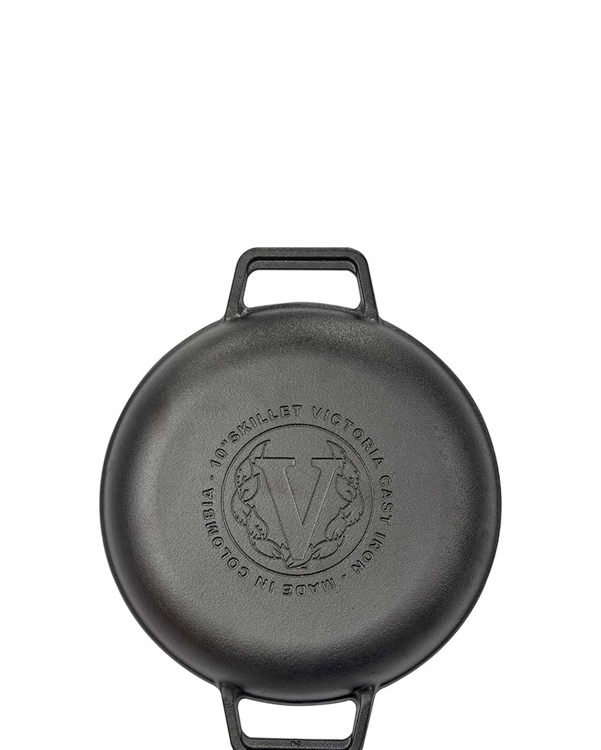 Round Cast Iron Skillet Pan | Safe For All Cooktops | 13 x 10 inches