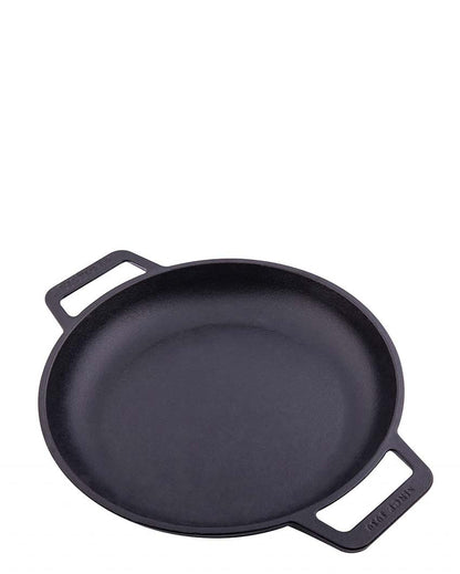 Round Cast Iron Skillet Pan | Safe For All Cooktops | 13 x 10 inches