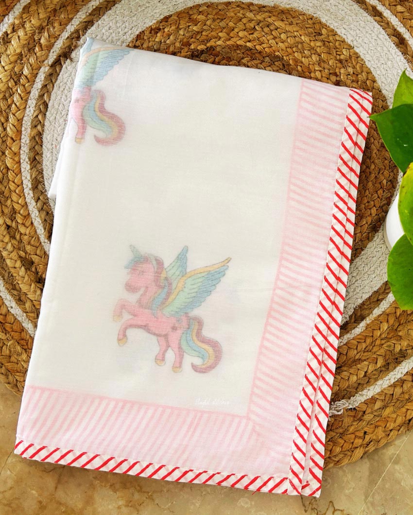 Unicorn Muslin Baby Dohar | 40 x 60 inches