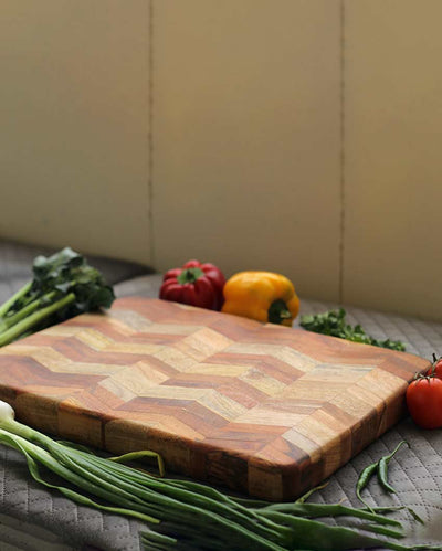 Unique & Durable 3D Printed Wood Cutting Board | 15 x 12 inches