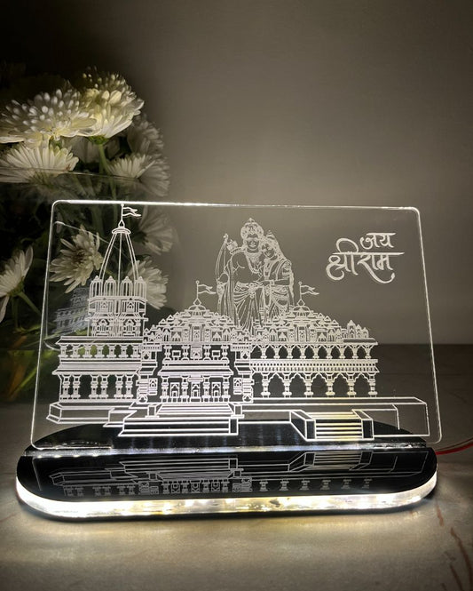 3D Ayodhya Ram Mandir Model Light