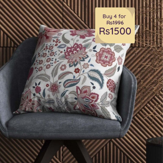Chintz Velvet Cushion Cover | 16 x 16 inches , 20 x 20 inches