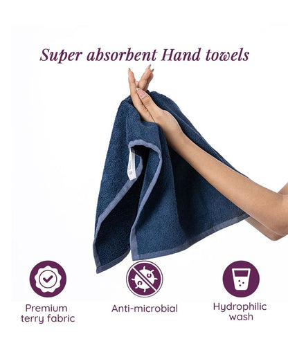Double Cloth Aloevera Hand Towel  | Set of 2 | 18x24 inches | Get a Freebie