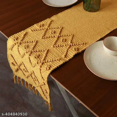 Yellow Diamonds Table Runner | 12 x 72 inches
