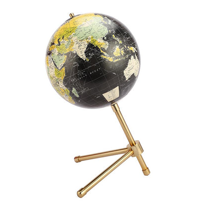 Decorative Iron Tilted Globe | Multiple Colors