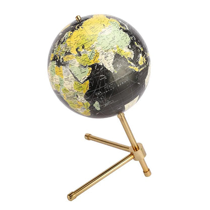 Decorative Iron Tilted Globe | Multiple Colors