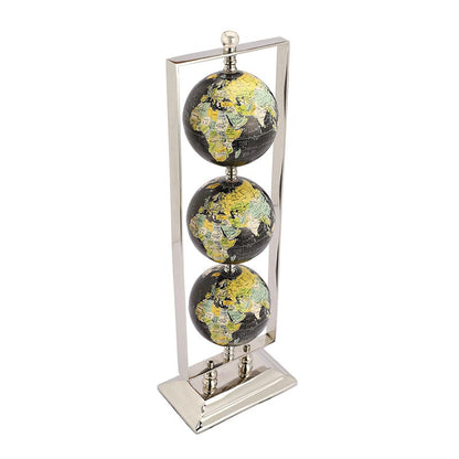 Triple Vertical Globe Stand | Multiple Colors