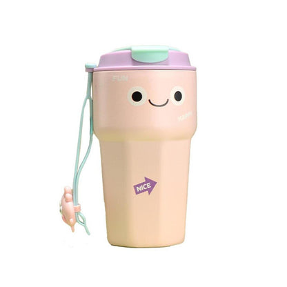 Emoji Vacuum Insulated Stainless Steel Coffee Water Travel Tumbler | 450 ml