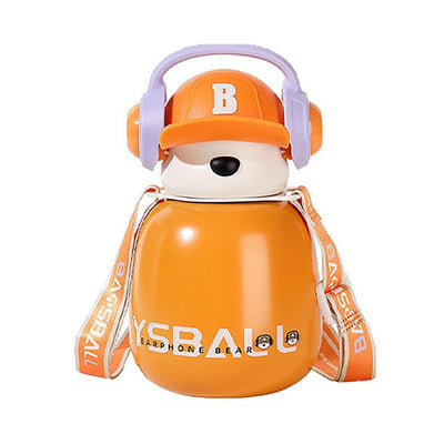 Baseball Bear Kids Stainless Steel Water Bottle | 460 ml