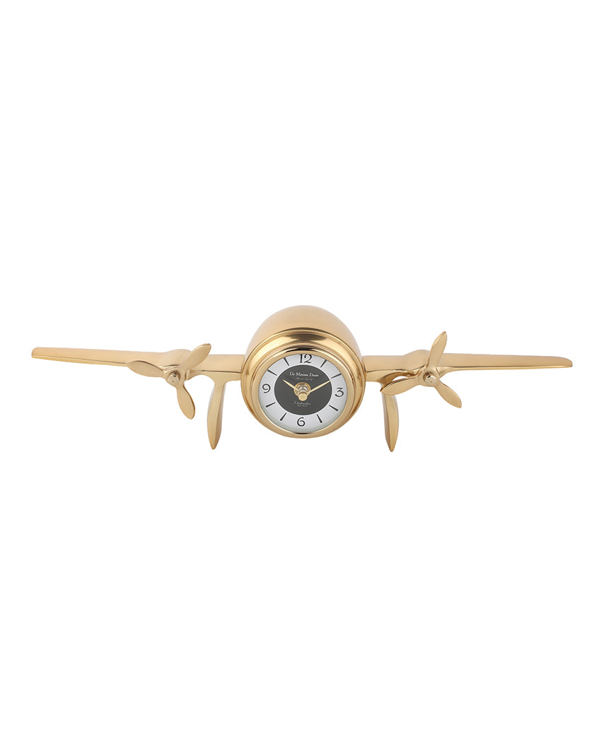 Skyward Aluminum Table Clock Gold