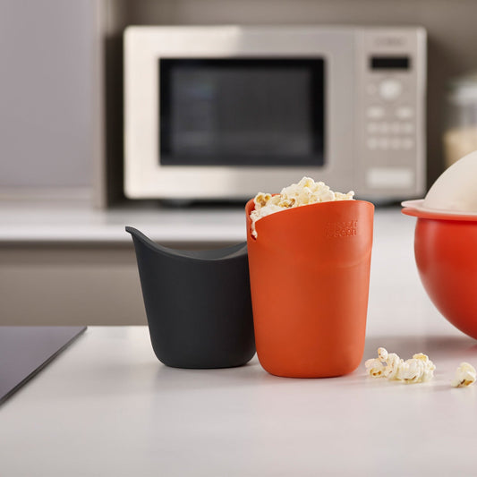M-Cuisine Single Serve  Heat Resistant Silicone Popcorn Maker | Set of 2 Default Title