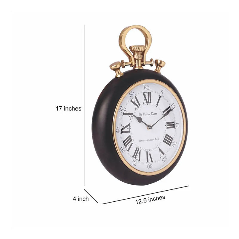 Sullivan Gold & Black Wall Clock Default Title