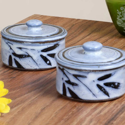 Light Blue Ceramic Trinket Box | Set of 2