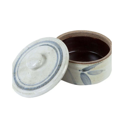 White & Blue Ceramic Trinket Box | Set of 2