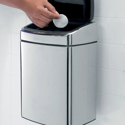 Brilliant Steel Rectangular Touch Bin | 10000 ml Default Title