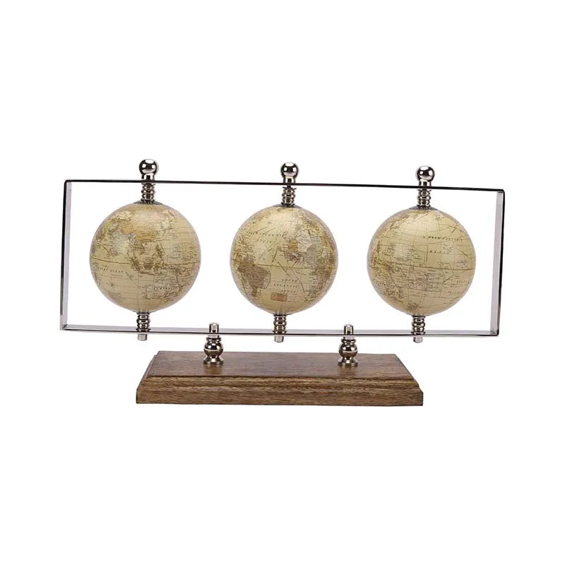 Triple Horizontal Globe Stand | Multiple Colors