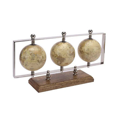 Triple Horizontal Globe Stand | Multiple Colors