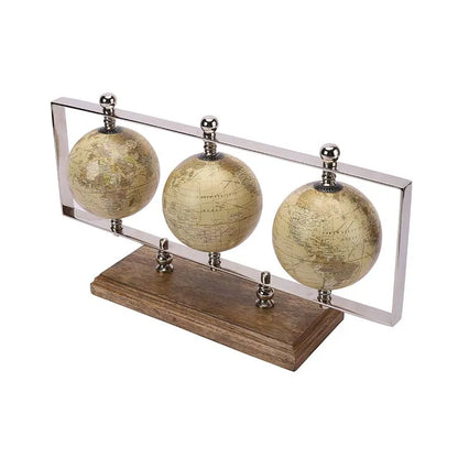 Triple Horizontal Globe Stand | Multiple Colors