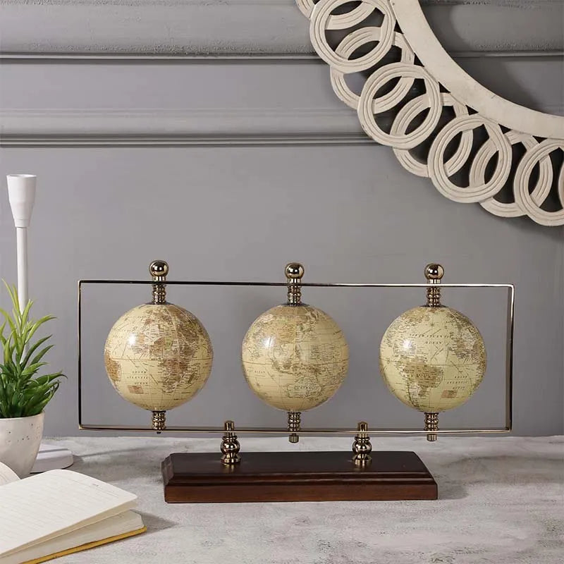 Triple Horizontal Globe Stand | Multiple Colors